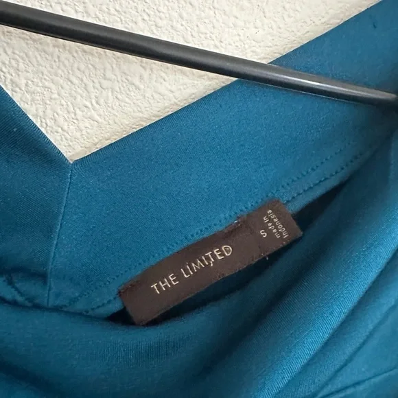 The Limited Teal Draped Neck Tank Top - Picture 4 of 5